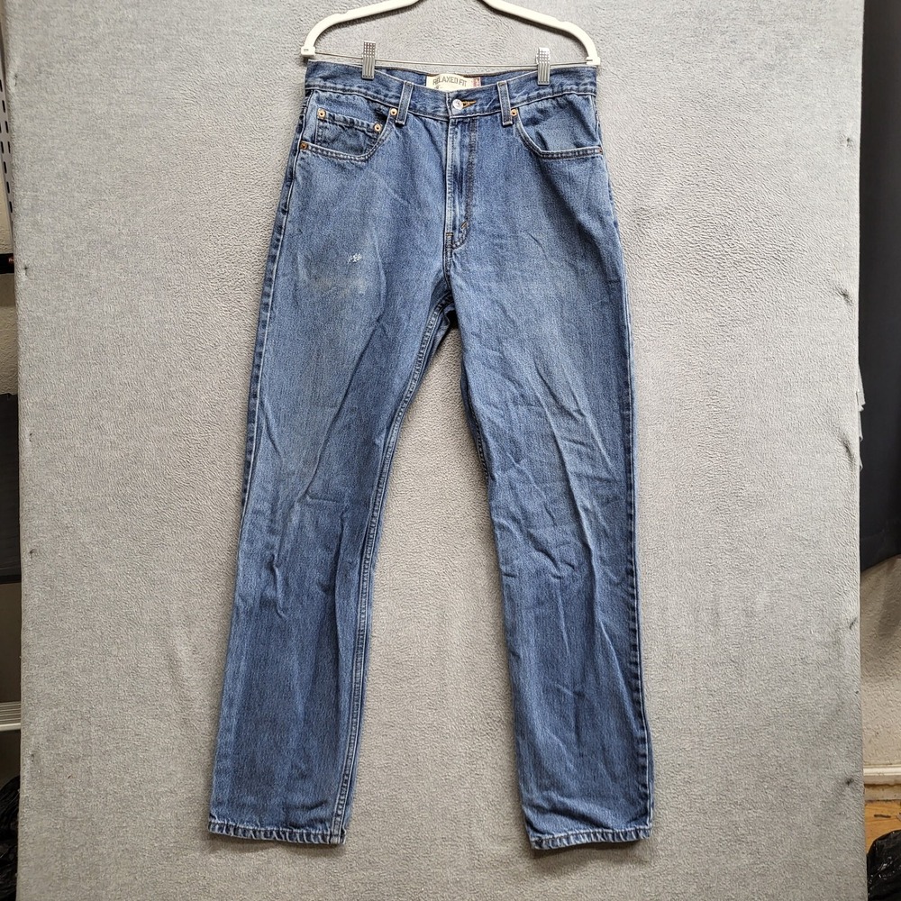 VINTAGE Levi's 550 Men Jeans 33x34 Blue Denim Straight Relaxed Fit (32x32) READ